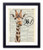 GiraffeYo Upcycled Vintage Dictionary Art Print 8x10
