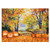 Funnytree Fall Forest Scenery Photography Backdrop Thanksgiving Autumn Harvest Pumpkin Background Maple Leaves Nature Forest Kids Baby Portrait Party Decorations Banner Photo Booth Studio 7x5ft
