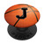 Basketball Letter J Initial Gift Ball Player Gift for Guys PopSockets Grip and Stand for Phones and Tablets