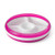 OXO Tot Divided Plate with Removable Training Ring and Dipping Center-Pink