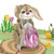 Lovepop Easter Bunny with Egg Pop Up Card - 3D Card Easter Card Pop Up Easter Card Religious Easter Card Easter Bunny Easter Greeting Card 3D Easter Card