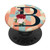 Floral Monogram Capital Letter Initial B tablet holder PopSockets Grip and Stand for Phones and Tablets