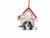 Cavalier King Charles Spaniel Black  Doghouse Christmas Ornament