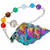 TUMBEELLUWA Healing Crystal Quartz 7 Chakra Pendulum Dowsing Gemstone Divination Reiki StoneRainbow