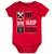 NCAA by Outerstuff NCAA Texas Tech Red Raiders Newborn   Infant All I Do Short Sleeve Bodysuit Red 24 Months