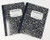 JOT Wide Ruled Marble Composition Notebook - 2 Pack Black