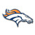 Denver Broncos 3D COLOR Chrome Auto Emblem Home Decal