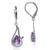 Silvershake 2_02ct_ Natural Pear Shape Amethyst 925 Sterling Silver Drop Dangle Leverback Earrings