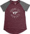 NCAA Virginia Tech Hokies Womens Gracie Confetti Raglan Tee Medium Maroon