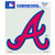 MLB Atlanta Braves 8-by-8 Inch Diecut Colored Decal