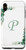 iPhone XS Max Letter P Floral Frame Name Initial Cute Flower Lover Gifts Case