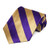 TieMart Dark Purple and Honey Gold Striped Tie