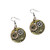 Joji Boutique Steampunk Collection Antiqued Mix-Tone Gear   Cog Circle Drop Earrings