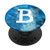 Blue Mosaic Triangles Geometric Initial Monogram Letter B PopSockets Grip and Stand for Phones and Tablets