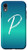 iPhone XR Letter P Blue Gradient Phone Case Calligraphy Blue Initial P Case