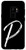 Galaxy S9 Letter P Phone Case Black Calligraphy Monogram Initial P Case