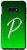 Galaxy S10e Initial P Black to Green Gradient Phone Case Green Letter P Case