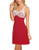 Ekouaer Lingerie Sleerwear for Women Deep V-Neck Nightwear Full Slip Nightgown Lace Chemise Dress S-XXL
