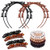 Lnlofen Hollow Woven Headband with Clips 12Pcs Double Layer Twist Plait Headband Hairpin Fashion Braided Headbands Double Bangs Hairstyle Hair Tools for Women Girls