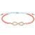 KELITCH New Miyuki Friendship Bracelets Crystal CZ Beads Strand Bracelets Bangles for Womens Orange F
