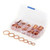 WINGONEER 8 Sizes Solid Copper Washers Sump Plug Assortment Washer Set Plastic Box Professional Hardware Accessories - 120PCs
