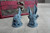 HERO Creations - 2 Miniatures Set- WereRabbits - Miniature for Dungeon and Dragons Pathfinder Gray