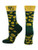 TCK Baylor Bears Womens Savage Socks GreenGold Medium