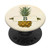B - Pineapple Design Green Yellow Monogram Letter Initial PopSockets Grip and Stand for Phones and Tablets