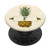 F - Pineapple Design Green Yellow Monogram Letter Initial PopSockets Grip and Stand for Phones and Tablets
