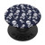 Halloween Skeleton Head Crossbones Poison Print Black Phone PopSockets Grip and Stand for Phones and Tablets