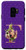 Galaxy S9 Purple floral Initial Letter F monogram blush lilac flowers Case