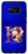 Galaxy S8 Blue floral initial letter H monogram lilac blush flowers Case