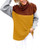 Tkria Womens Color Block High Neck Ribbed Knit Oversized Pullover Sweaters