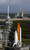 Space Shuttle Atlantis and Endeavour sit on their launch pads at Kennedy Space Center Poster Print by Stocktrek Images 11 x 17