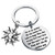 bobauna You are My Sunshine My Only Sunshine Keychain Inspirational Jewelry Sunshine Saying Gift For Couple Friend Family only sunshine keychain