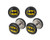 DC Comics Batman Logo Fronts Screw Back Earrings