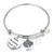 FEELMEM Bracelet Gift for Grammy Best Grammy Ever Expandable Wire Bangle Grandma Gift Silver
