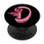 Pink Letter D Initial Butterfly Design Personalized Monogram PopSockets PopGrip Swappable Grip for Phones   Tablets