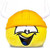 Disney Club Penguin 4" Yellow Pet Puffle with Viking Hat
