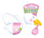 Anagram International 32 STORKGIRL SHAPE FOIL-PKG Multicolor
