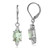 Silvershake 3_28ct_ Oval Shape 9x7mm Natural Green Amethyst and Topaz Gold Plated 925 Sterling Silver Leverback Earrings