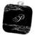 3D Rose Image of Scrolly Victorian Style Letter P Pot Holder 8 x 8