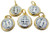 Lot of 5 Saint St Benedict of Nursia Patron Against Evil 12 Inch Tu Tone Medal