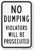 SmartSign No Dumping - Violators Will Be Prosecuted Sign  12 x 18 Aluminum