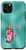 iPhone 11 Pro Teal floral Initial letter F monogram lilac flowers Case