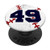 Number 49 Baseball Player Softball Jersey Mom Dad Fan Kid PopSockets Grip and Stand for Phones and Tablets