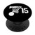 Number 15  Basketball Gifts for Men Boys Teens Women PopSockets PopGrip Swappable Grip for Phones   Tablets