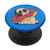 Pug Dog With Donut On Head Blue Funny Pug Lover Gift PopSockets Grip and Stand for Phones and Tablets