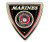 Elektroplate Marines Shield Chrome Auto Emblem