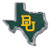 Baylor University Bears Metal Auto Emblem - Many Available Texas Shaped Domed